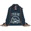 sac a dos bleu coton recycle avec pochette idee cadeau originale pour collegue ami prof ou membre de la famille cadeau mixte noel anniversaire secret santa ou depart au travail sac leger pratique et ecologique design breton moderne