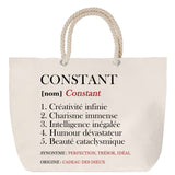 Sac Fête des Mères Mamie Famille Idée Cadeau anniversaire Noël Travail Boulot Métier Départ Retraite Collègue Femme cabas shopping plage