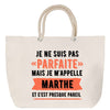 Sac Fête des Mères Mamie Famille Idée Cadeau anniversaire Noël Travail Boulot Métier Départ Retraite Collègue Femme cabas shopping plage