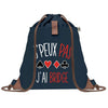 sac a dos bleu coton recycle avec pochette idee cadeau originale pour collegue ami prof ou membre de la famille cadeau mixte noel anniversaire secret santa ou depart au travail sac leger pratique et ecologique design breton moderne