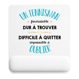 Tapis de souris ergonomique avec repose-poignet, accessoire bureau pour femme et homme, fête des pères, cadeau pas cher, idée cadeau fête des mères, secret santa, départ à la retraite, télétravail et gaming