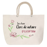 Sac Fête des Mères Mamie Famille Idée Cadeau anniversaire Noël Travail Boulot Métier Départ Retraite Collègue Femme cabas shopping plage