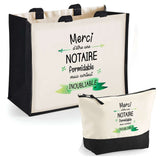 Cabas femme sac plage ou shopping tote bag pochette trousse Idée cadeau original pour anniversaire Noël travail départ retraite collègue famille fete des mères maman mamie