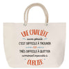 Sac Fête des Mères Mamie Famille Idée Cadeau anniversaire Noël Travail Boulot Métier Départ Retraite Collègue Femme cabas shopping plage