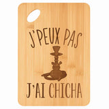 Planche bambou gravée personnalisée femme homme idée cadeau Fête des Mères Fête des Pères apéro papa maman prénom cuisine plateau fromage