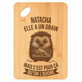 Planche bambou gravée personnalisée femme idée cadeau Fête des Mères apéro 30×20 prénom cuisine plateau fromage anniversaire noel maman mamie