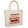 Sac Fête des Mères Mamie Famille Idée Cadeau anniversaire Noël Travail Boulot Métier Départ Retraite Collègue Femme cabas shopping plage