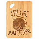 Planche bambou gravée personnalisée femme homme idée cadeau Fête des Mères Fête des Pères apéro papa maman prénom cuisine plateau fromage