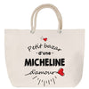 Sac Fête des Mères Mamie Famille Idée Cadeau anniversaire Noël Travail Boulot Métier Départ Retraite Collègue Femme cabas shopping plage