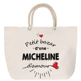 Sac Fête des Mères Mamie Famille Idée Cadeau anniversaire Noël Travail Boulot Métier Départ Retraite Collègue Femme cabas shopping plage