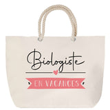 Sac Fête des Mères Mamie Famille Idée Cadeau anniversaire Noël Travail Boulot Métier Départ Retraite Collègue Femme cabas shopping plage