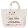 Sac Fête des Mères Mamie Famille Idée Cadeau anniversaire Noël Travail Boulot Métier Départ Retraite Collègue Femme cabas shopping plage
