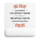 Tapis de souris ergonomique avec repose-poignet, accessoire bureau pour femme et homme, fête des pères, cadeau pas cher, idée cadeau fête des mères, secret santa, départ à la retraite, télétravail et gaming