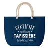 Sac de plage Bleu anse corde Certifiée meilleure Tapissière