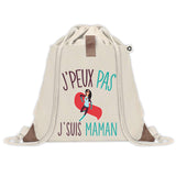 Sac à dos avec pochette J'peux pas Maman