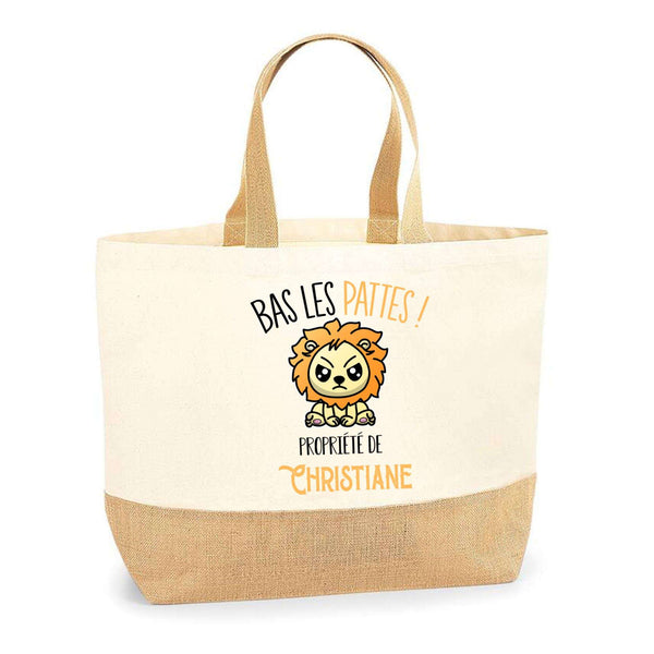 Sac Jute Fête des Mères Fêtes des Pères Mamie Papi Famille Idée Cadeau anniversaire Noël Travail Boulot Métier Départ Retraite Collègue Femme Homme