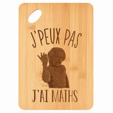 Planche bambou gravée personnalisée femme homme idée cadeau Fête des Mères Fête des Pères apéro papa maman prénom cuisine plateau fromage