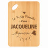 Planche bambou gravée personnalisée femme idée cadeau Fête des Mères apéro 30×20 prénom cuisine plateau fromage anniversaire noel maman mamie