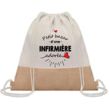 Sac Fête des Mères Mamie Maman Cadeau anniversaire Noël Travail Métier Départ Retraite Collègue Femme cabas shopping plage