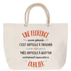 Sac Fête des Mères Mamie Famille Idée Cadeau anniversaire Noël Travail Boulot Métier Départ Retraite Collègue Femme cabas shopping plage