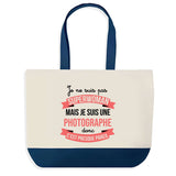 Sac de shopping bleu Photographe Superwoman