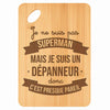 Planche bambou gravée personnalisée homme idée cadeau Fête des Pères apéro 30×20 prénom cuisine plateau fromage anniversaire noel papa papi 