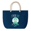 Sac de plage Bleu anse corde J'peux Pas SPA