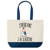 Sac de shopping bleu J'peux pas Slackline