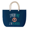 Sac de plage Bleu anse corde J'peux Pas Beatbox