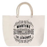Sac Fête des Mères Mamie Famille Idée Cadeau anniversaire Noël Travail Boulot Métier Départ Retraite Collègue Femme cabas shopping plage
