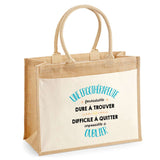 Sac Fête des Mères Mamie MAman Soeur Femme Famille Idée Cadeau anniversaire Noël Travail Boulot Métier Départ Retraite Collègue Femme cabas shopping plage