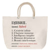 Sac Fête des Mères Mamie Famille Idée Cadeau anniversaire Noël Travail Boulot Métier Départ Retraite Collègue Femme cabas shopping plage