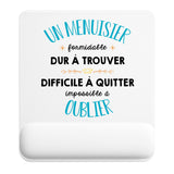 Tapis de souris ergonomique avec repose-poignet, accessoire bureau pour femme et homme, fête des pères, cadeau pas cher, idée cadeau fête des mères, secret santa, départ à la retraite, télétravail et gaming