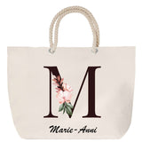 Sac Fête des Mères Mamie Famille Idée Cadeau anniversaire Noël Travail Boulot Métier Départ Retraite Collègue Femme cabas shopping plage