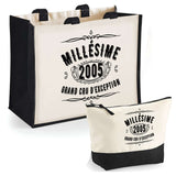 Cabas homme ou femme sac plage ou shopping tote bag pochette trousse Idée cadeau original pour anniversaire Noël travail départ retraite collègue famille fete des mères fetes des pères papa maman mamie papi