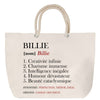 Sac Fête des Mères Mamie Famille Idée Cadeau anniversaire Noël Travail Boulot Métier Départ Retraite Collègue Femme cabas shopping plage
