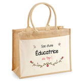 Sac Fête des Mères Mamie MAman Soeur Femme Famille Idée Cadeau anniversaire Noël Travail Boulot Métier Départ Retraite Collègue Femme cabas shopping plage