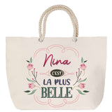 Sac Fête des Mères Mamie Famille Idée Cadeau anniversaire Noël Travail Boulot Métier Départ Retraite Collègue Femme cabas shopping plage