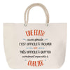 Sac Fête des Mères Mamie Famille Idée Cadeau anniversaire Noël Travail Boulot Métier Départ Retraite Collègue Femme cabas shopping plage