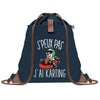 sac a dos bleu coton recycle avec pochette idee cadeau originale pour collegue ami prof ou membre de la famille cadeau mixte noel anniversaire secret santa ou depart au travail sac leger pratique et ecologique design breton moderne