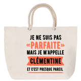 Sac Fête des Mères Mamie Famille Idée Cadeau anniversaire Noël Travail Boulot Métier Départ Retraite Collègue Femme cabas shopping plage