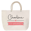 Sac Fête des Mères Mamie Famille Idée Cadeau anniversaire Noël Travail Boulot Métier Départ Retraite Collègue Femme cabas shopping plage
