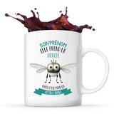 Idée Mug Cadeau Travail Métier Humour Collègue Femme Anniversaire Noël (Mouche, Mug Standard)