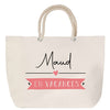 Sac Fête des Mères Mamie Famille Idée Cadeau anniversaire Noël Travail Boulot Métier Départ Retraite Collègue Femme cabas shopping plage