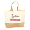 Sac Jute Fête des Mères Fêtes des Pères Mamie Papi Famille Idée Cadeau anniversaire Noël Travail Boulot Métier Départ Retraite Collègue Femme Homme