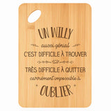 Planche bambou gravée personnalisée homme idée cadeau Fête des Pères apéro 30×20 prénom cuisine plateau fromage anniversaire noel papa papi 