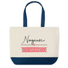 Sac de shopping bleu Nageuse en Vacances