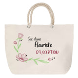 Sac Fête des Mères Mamie Famille Idée Cadeau anniversaire Noël Travail Boulot Métier Départ Retraite Collègue Femme cabas shopping plage