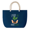 Sac de plage Bleu anse corde J'peux Pas Permaculture