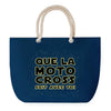 Sac de plage Bleu anse corde Moto Cross soit avec toi